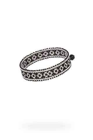 MINI BRAZALETE PLATINO NEGRO