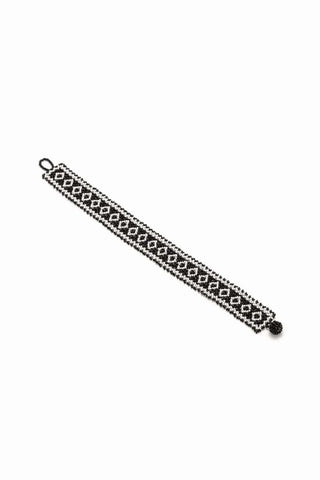 MINI BRAZALETE PLATINO NEGRO