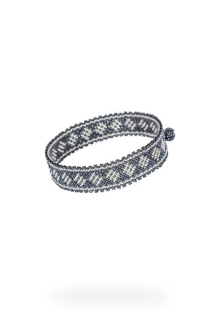 MINI BRAZALETE PLATA GRIS METALICO