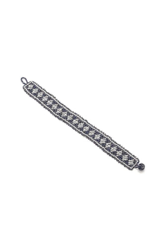 MINI BRAZALETE PLATA GRIS METALICO