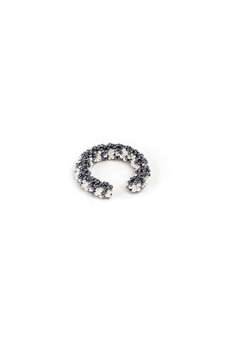 EARCUFF SENCILLO PLATA GRIS METALICO