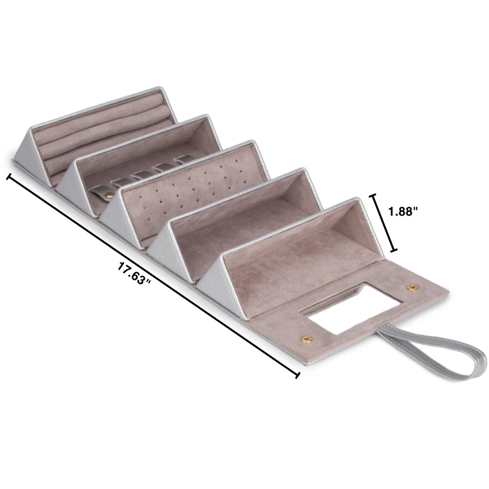 Leah 5 Eyewear & Jewelry Case (Silver)