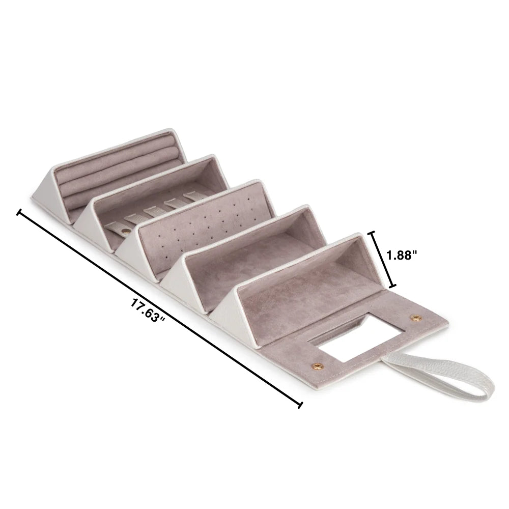 Leah 5 Eyewear & Jewelry Case (Pearl White)