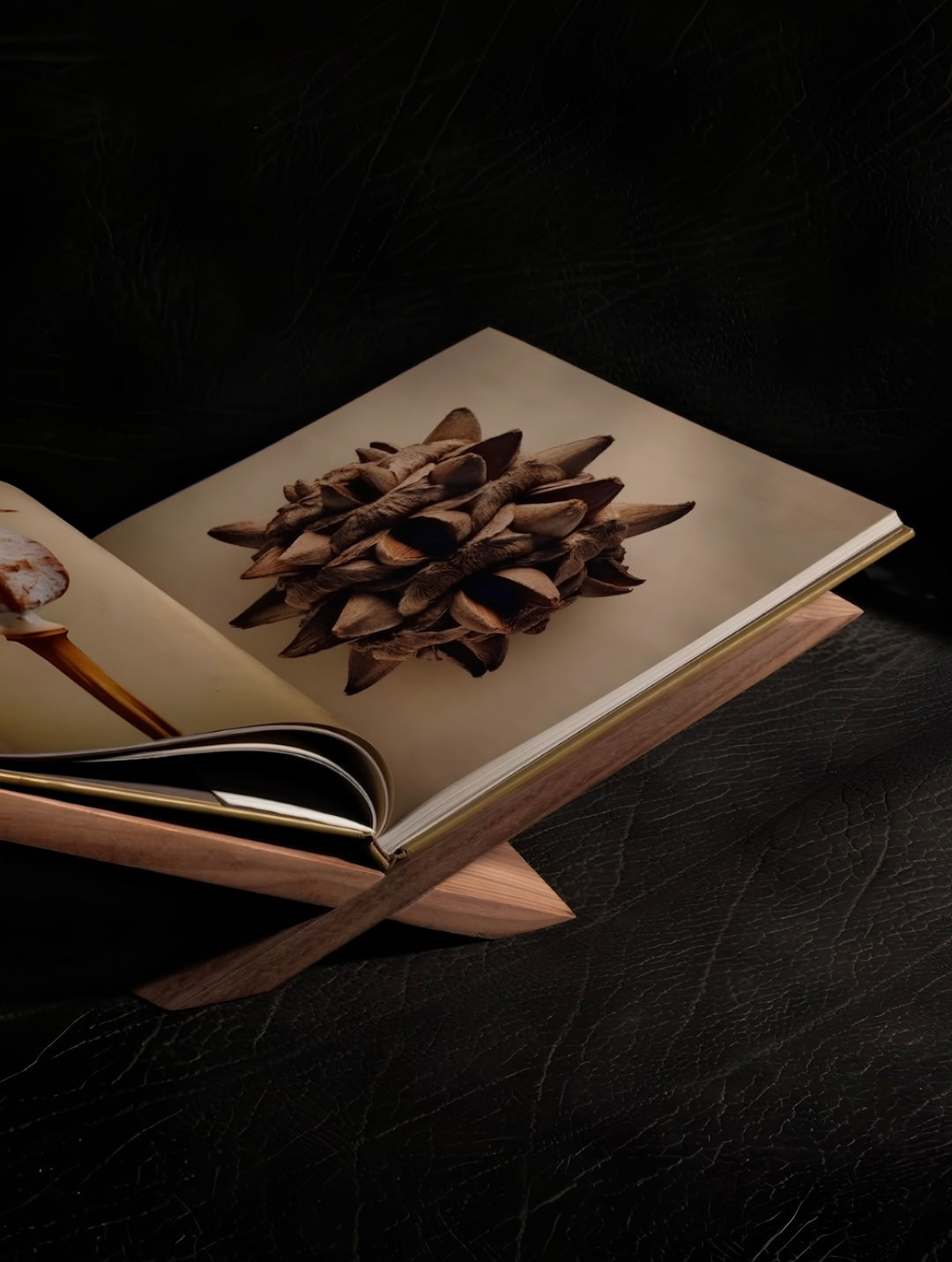 Porta libros Grande - Nogal