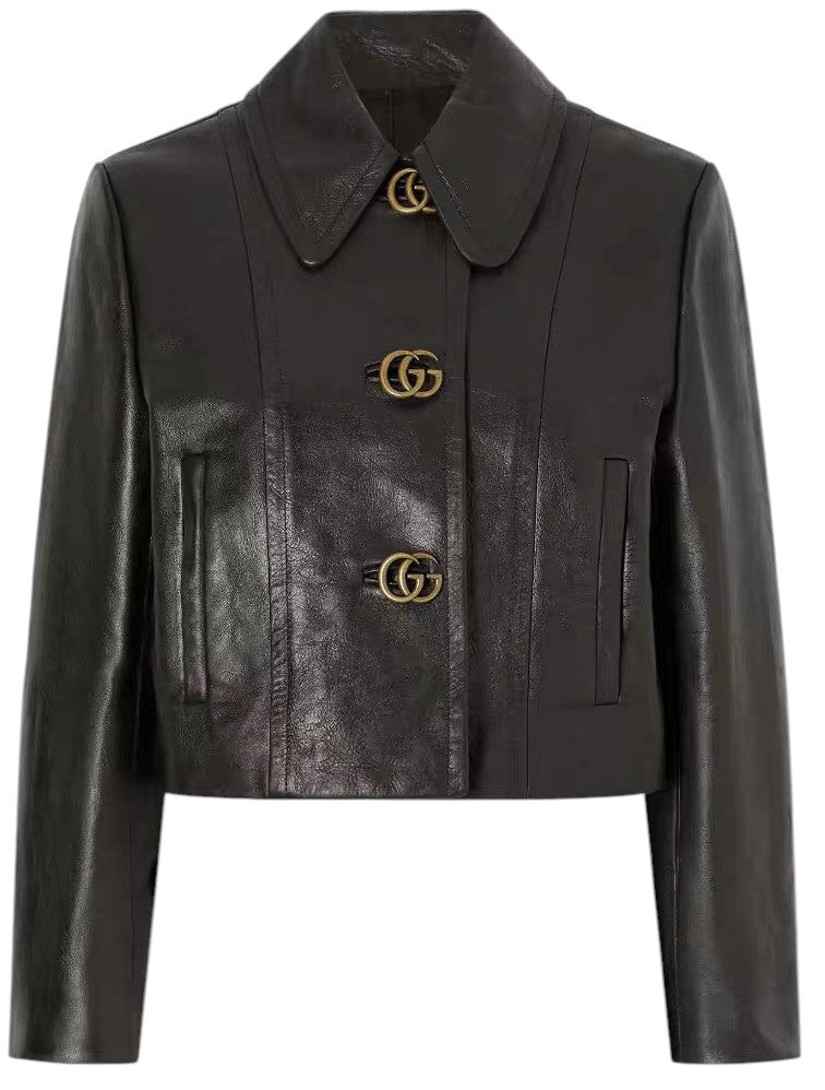 Chamarra de Piel Gucci-L