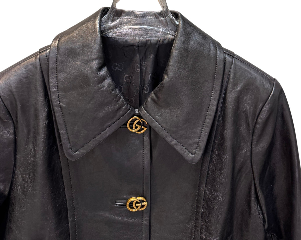 Chamarra de Piel Gucci-L