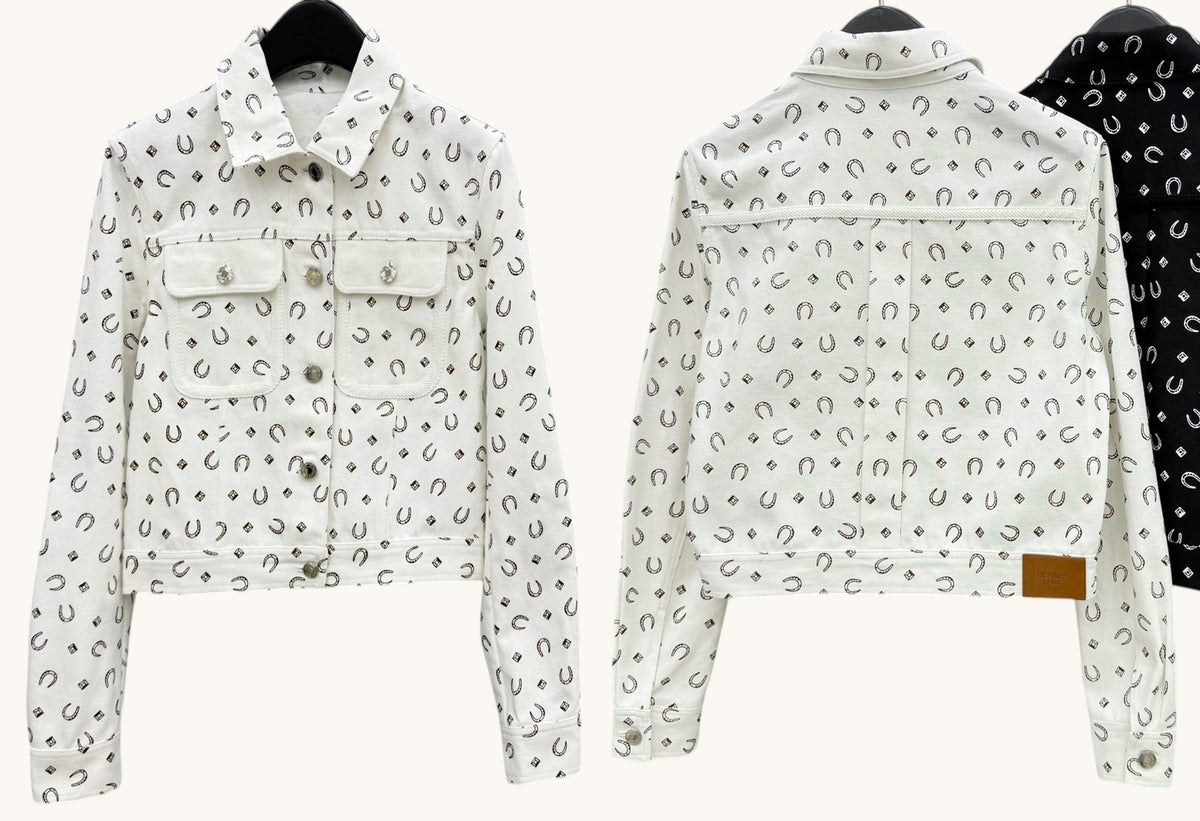 Chamarra Denim Hermes-L