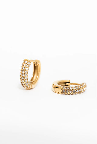 LILY PAVÉ HOOP EARRINGS