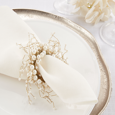 Pearl Napkin Ring - Ivory