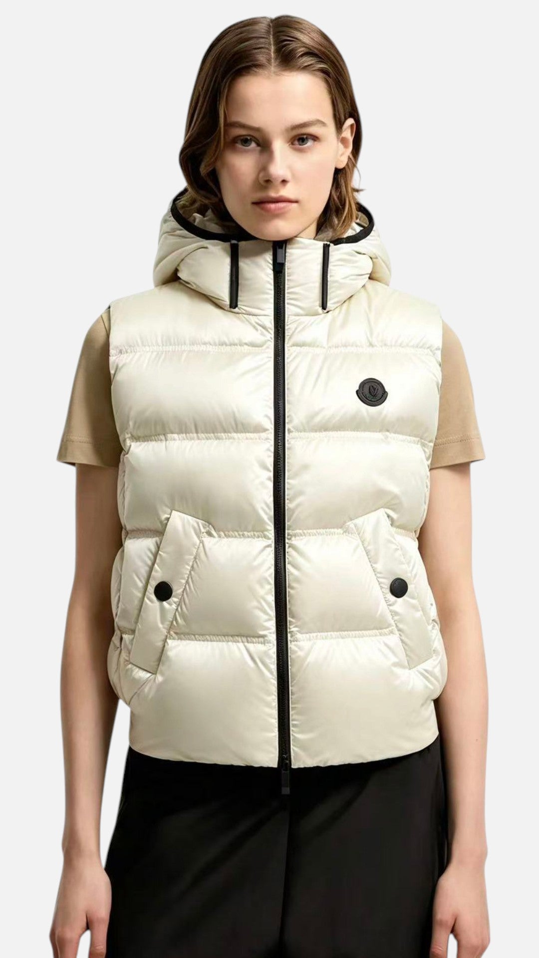 Chaleco Hoodie Ligero Moncler-S