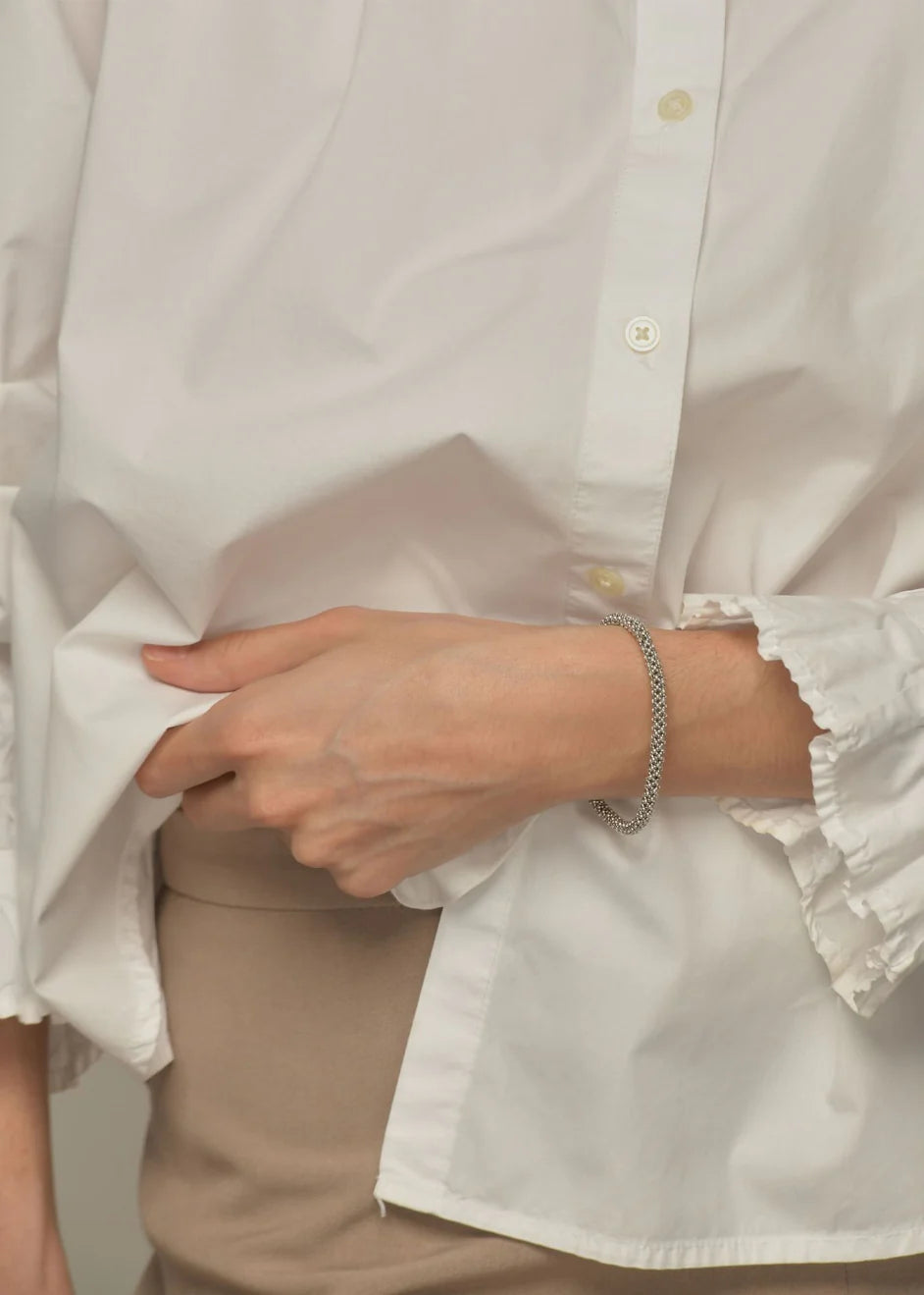 BRAZALETE HUTA SERPIENTE PLATINO