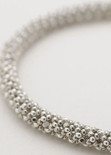 BRAZALETE HUTA SERPIENTE PLATINO