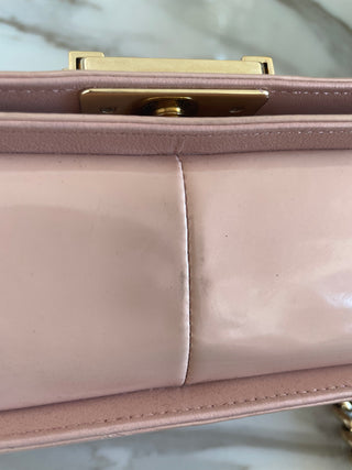 LE BOY PATENT NUDE BAG