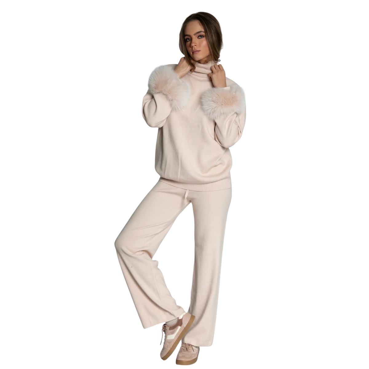 Turtleneck Set Beige