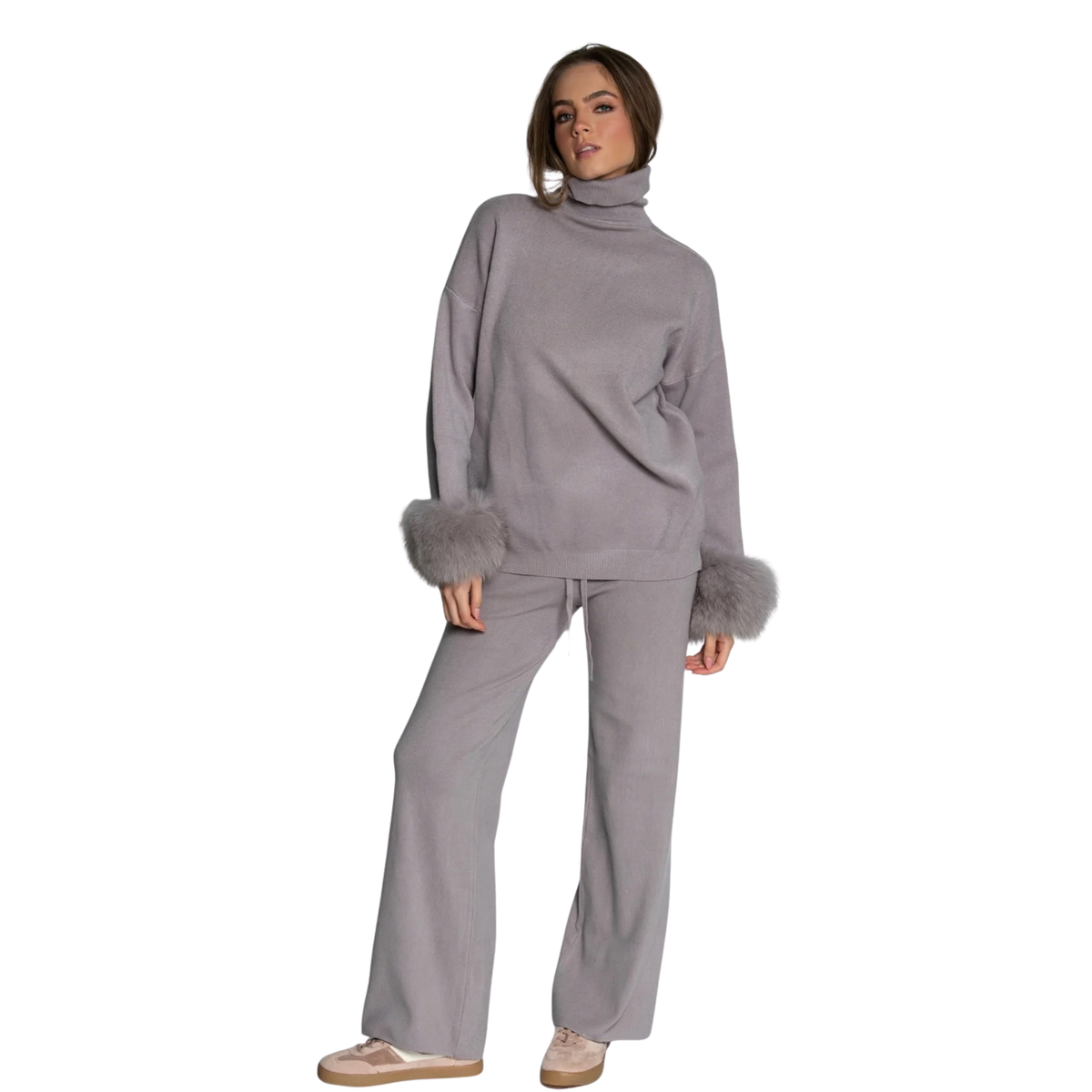 Turtleneck Set Gray
