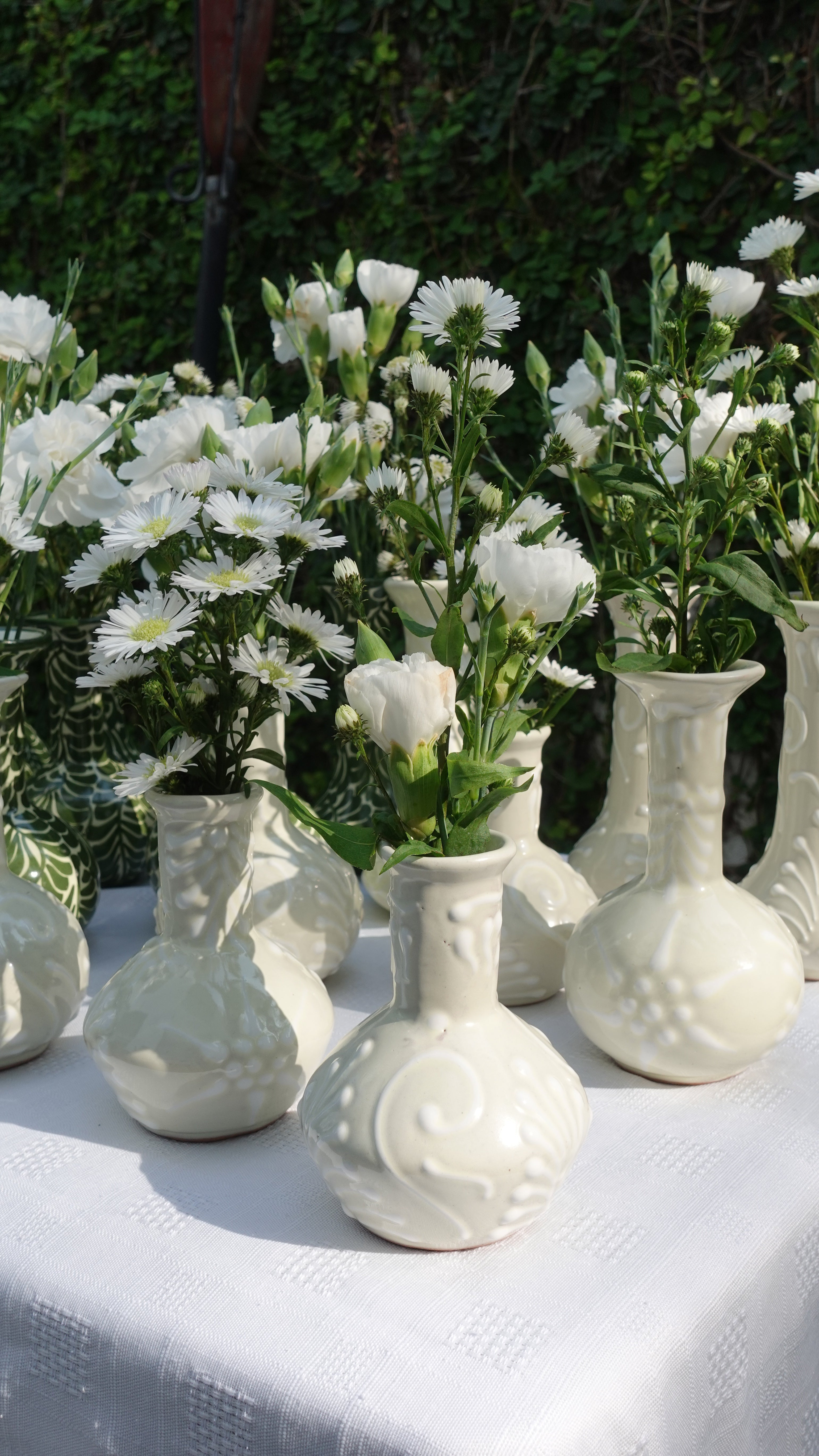 Florero Artesanal Blanco