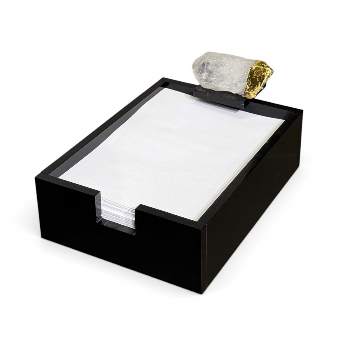 Notepad negra con cuarzo