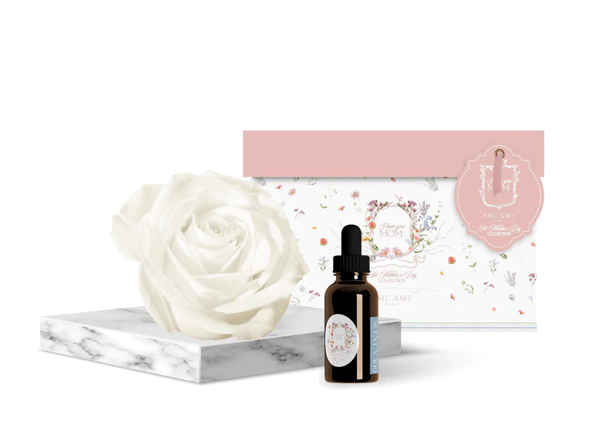 Rosa Preservada Blanca Nº 112 Champagne & Roses