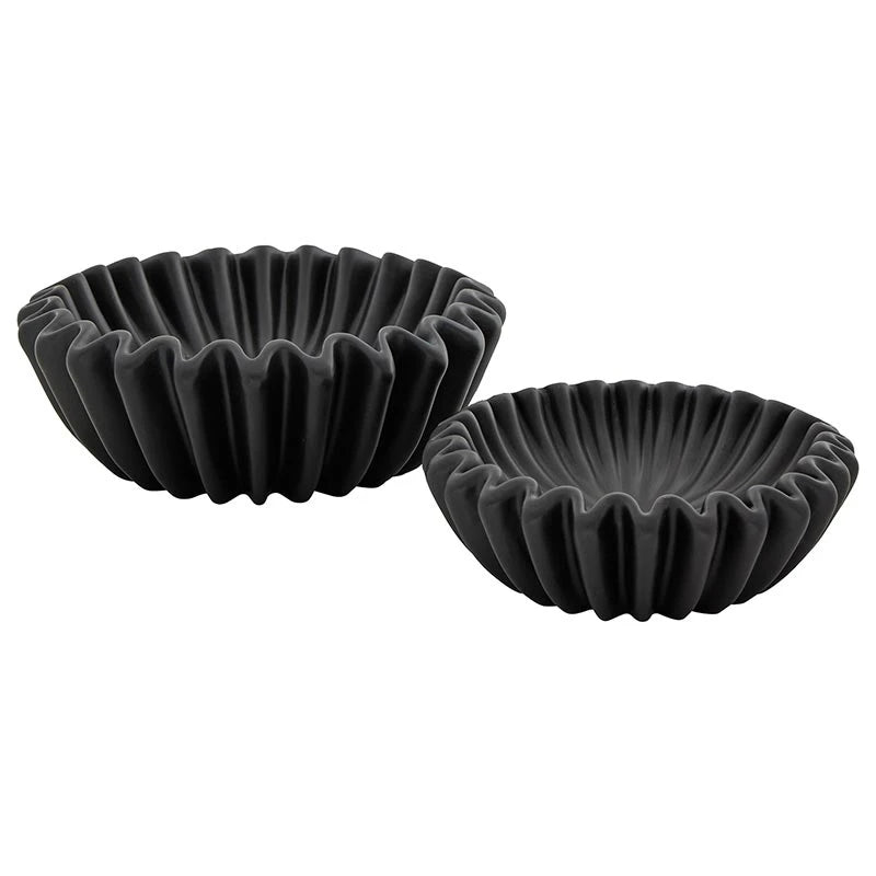 Black Lehriya Bowls - Set of 2