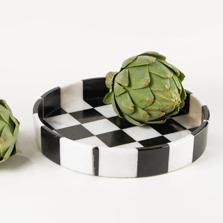 Charola grande Blanco y Negro