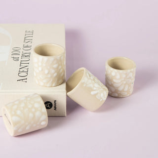 Tequilero de plumas Beige