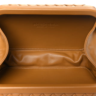 MINAUDIÈRE CARAMEL CLUTCH WITH KNOT STRAP
