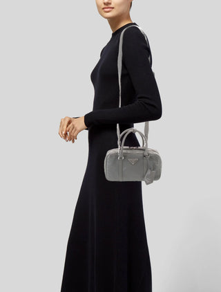 SMALL ANTIQUE NAPPA TOP HANDLE BAG