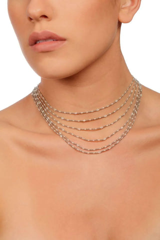 GARGANTILLA CAPAS PLATA PLATINO
