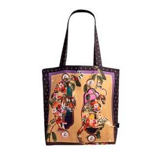Purple India Tote Bag