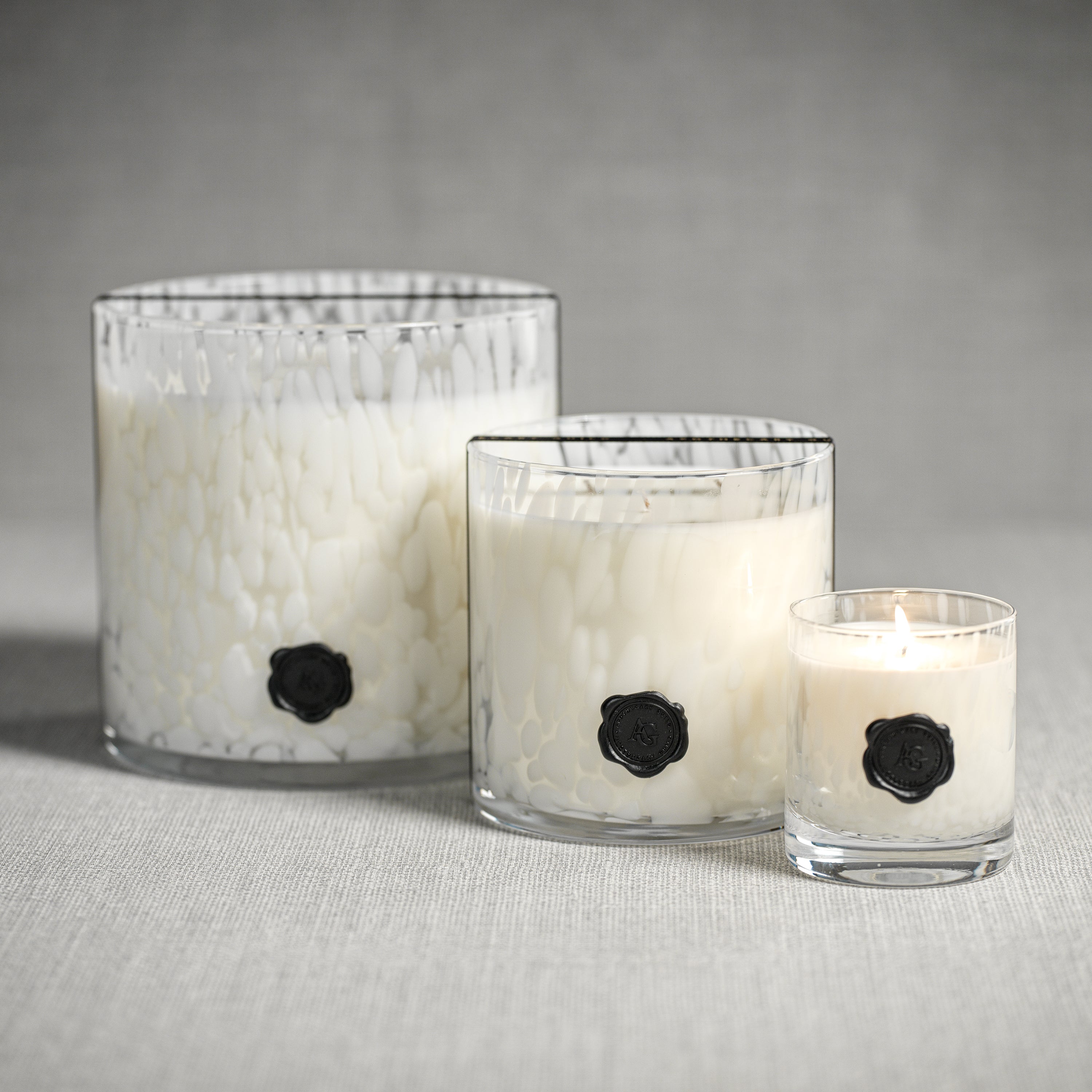 Apothecary Guild Opal Glass 3 Wick Candle Jar