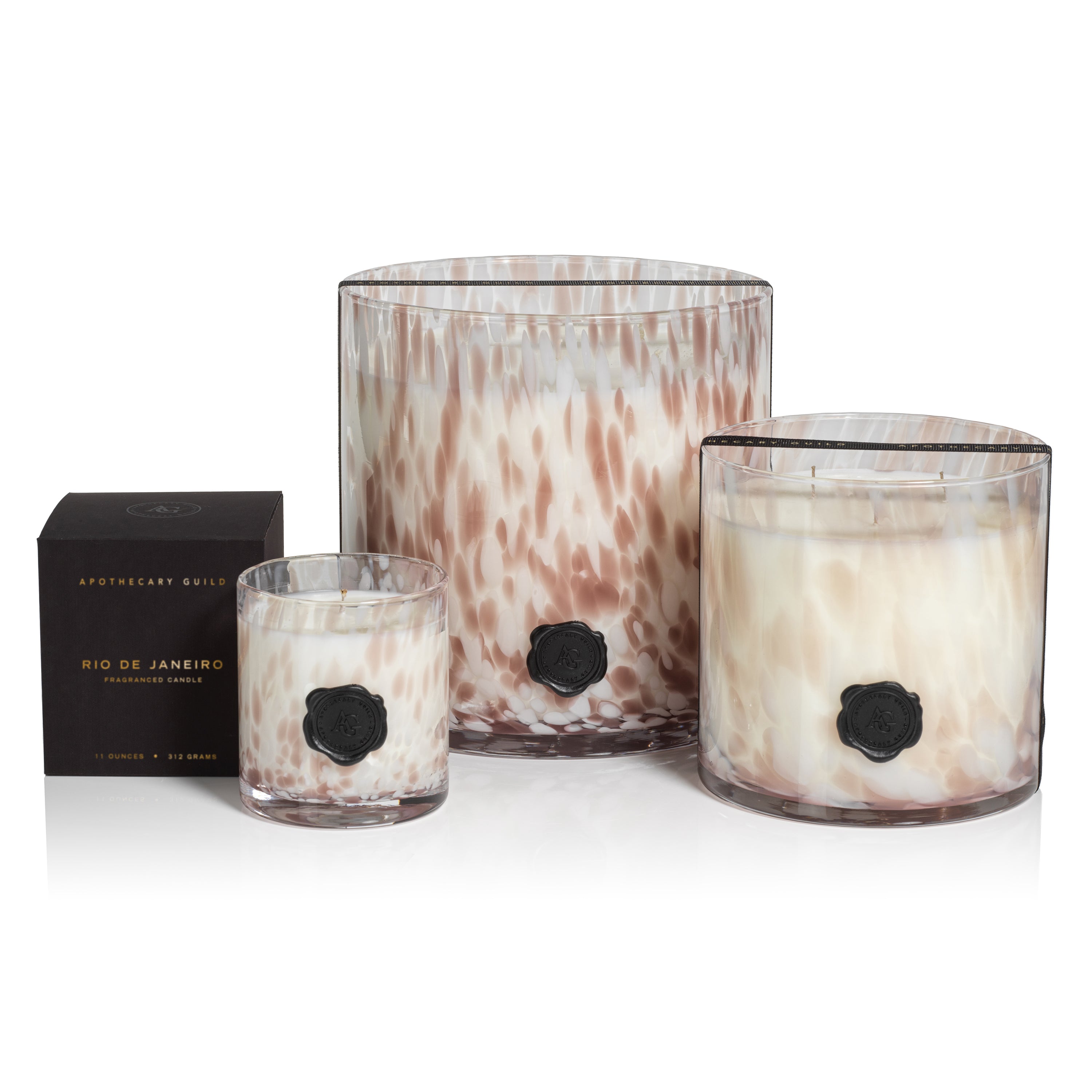Apothecary Guild Opal Glass 5 Wick Candle Jar - Rio de Janeiro