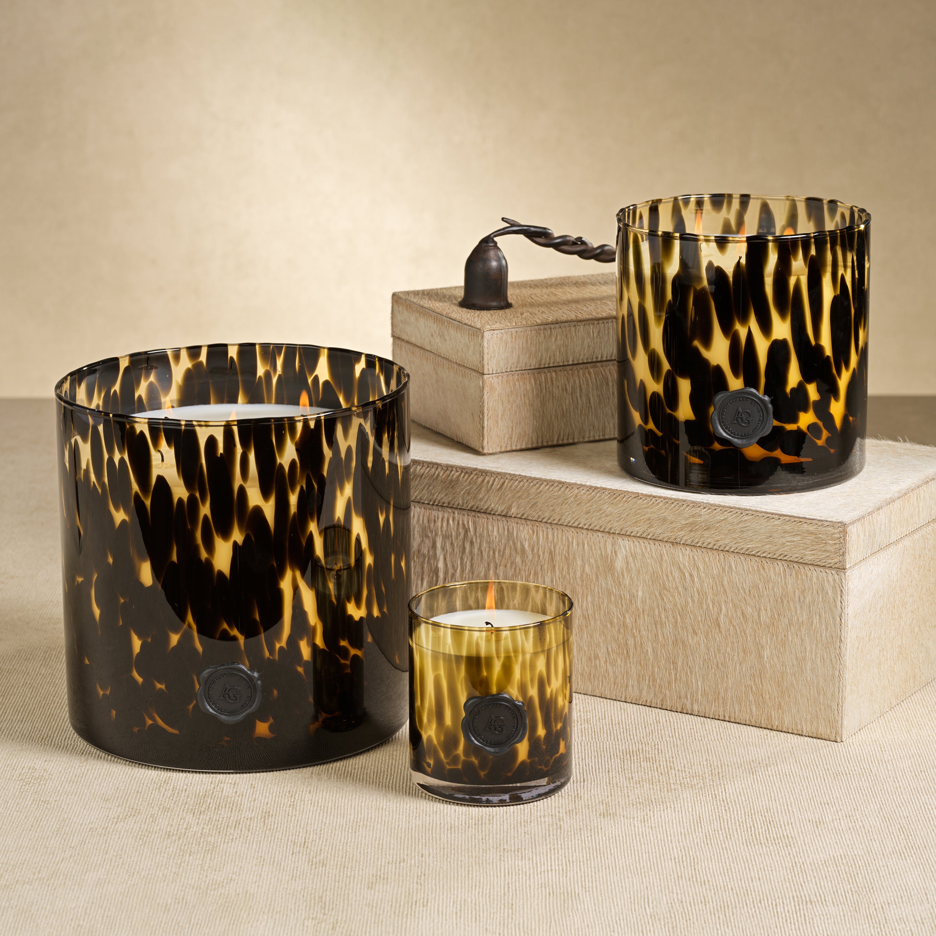 Apothecary Guild Opal Glass 3 Wick Candle Jar - Cedar Leaf