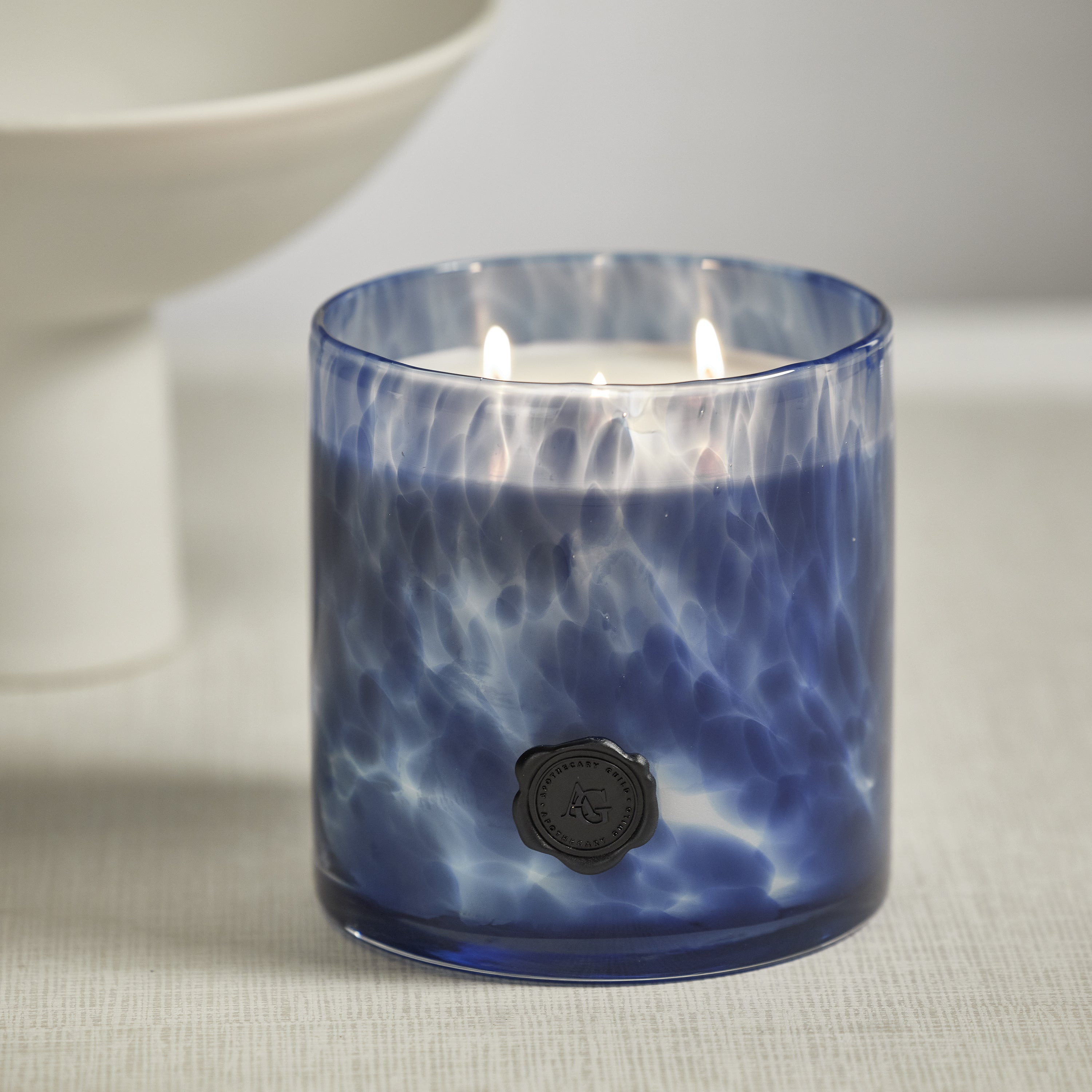 Apothecary Guild Opal Glass 5 Wick Candle Jar - Sea Salt