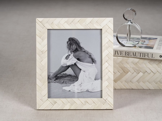 White bone photo frame 8x10
