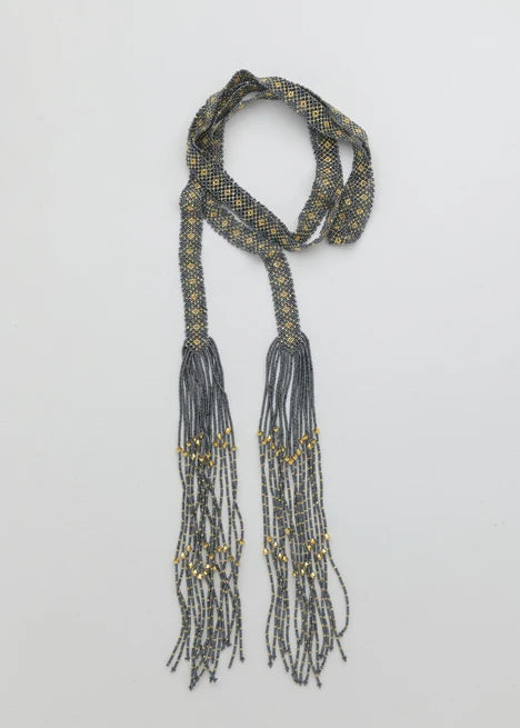 CINTILLA MARTHA ORO GRIS METALICO