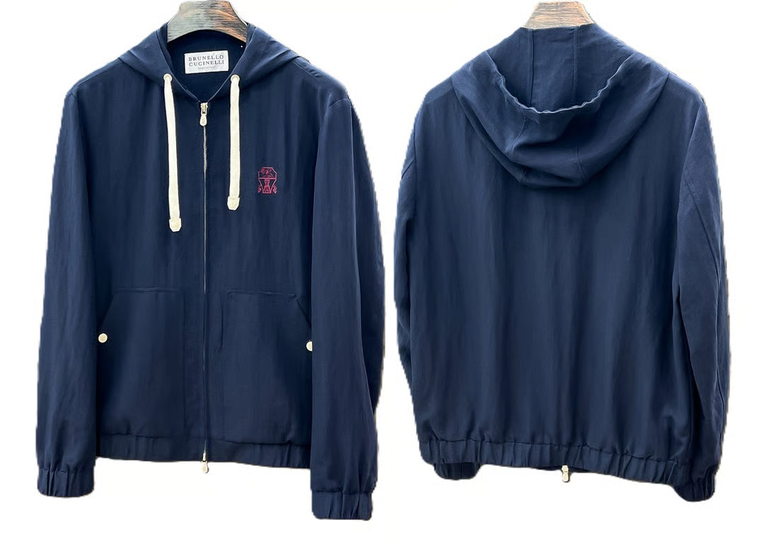 Chamarra Ligera Hoodie Brunello Cucinelli -XL