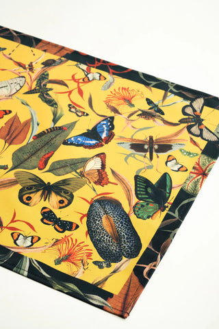 Individuales grande Yellow Butterfly Set 4