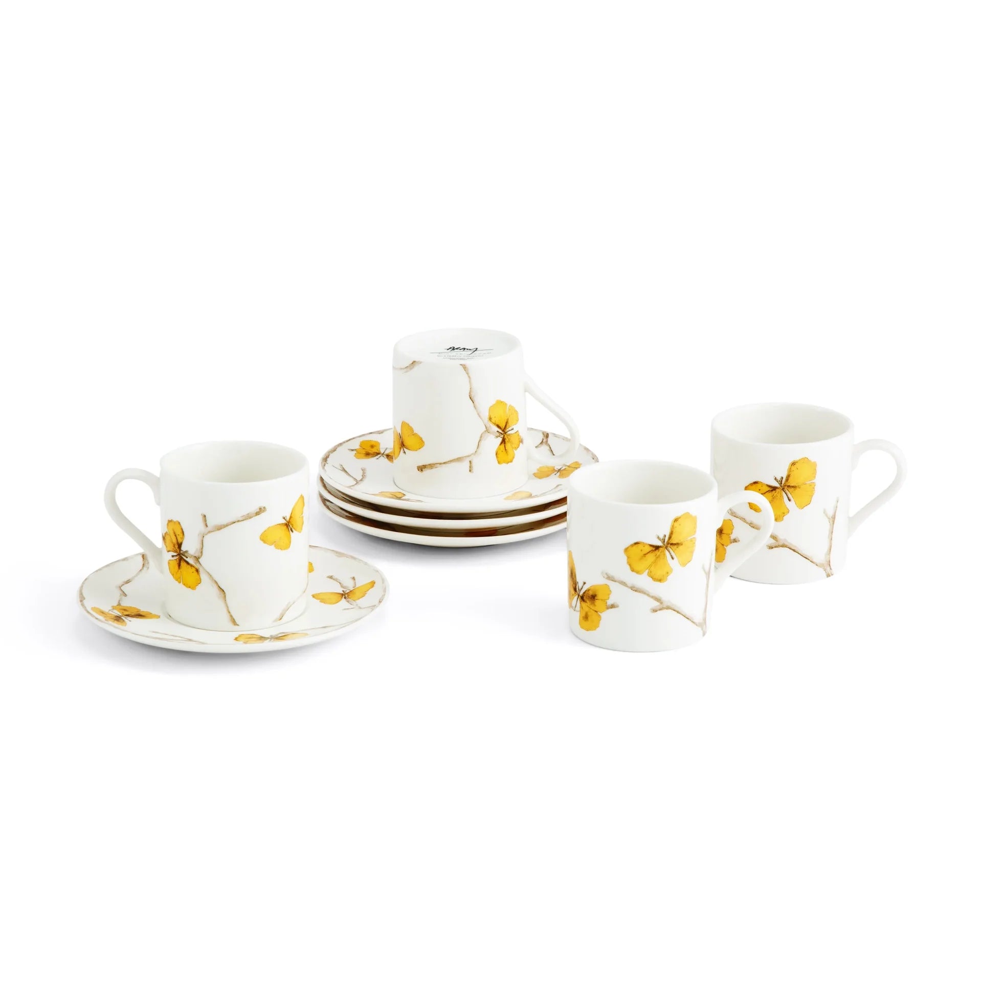 Butterfly Ginkgo Demitasse Set