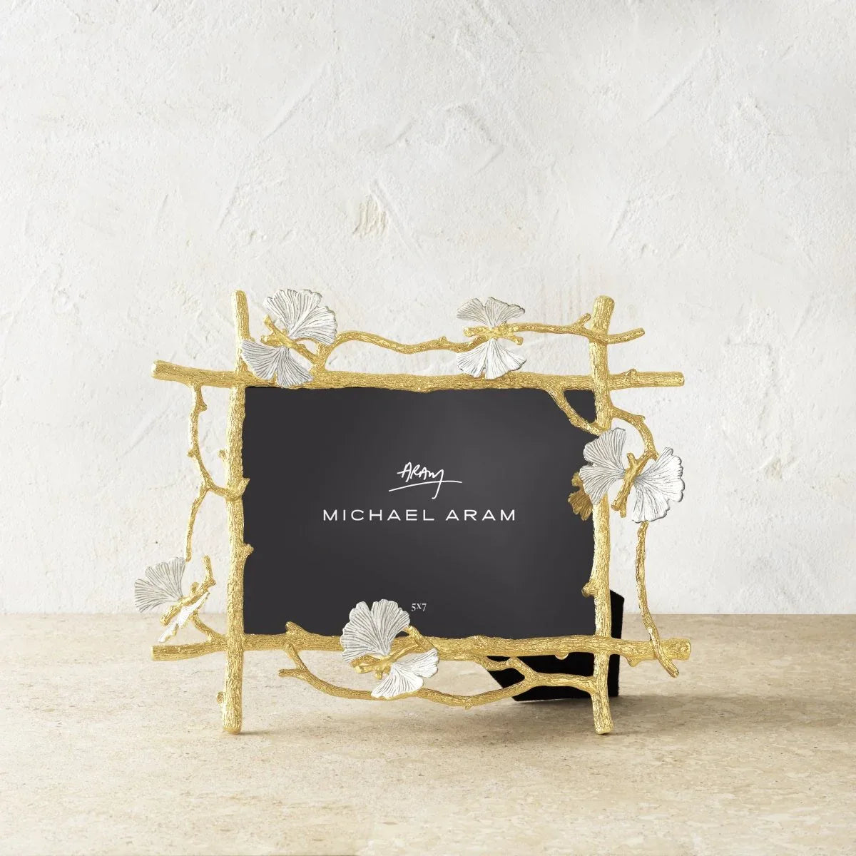 Butterfly Gingko Gold Frame 5x7