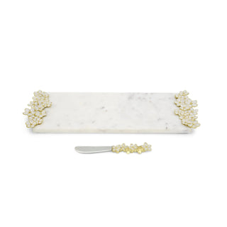 Cherry Blossom Small Cheese Board w/ Knife