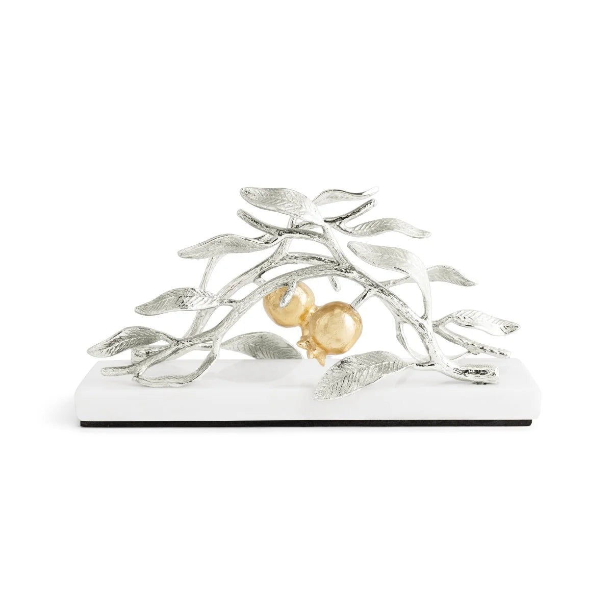Pomegrante Silver & Gold Vertical Napkin Holder
