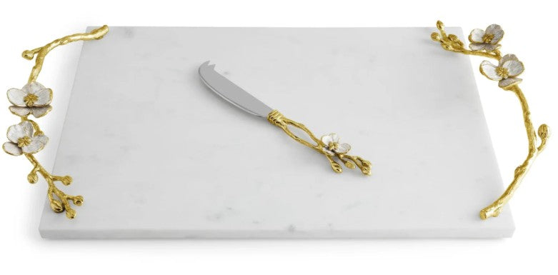 Orchid Large Cheese Board with Knife