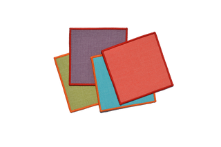 PORTA VASO INDIVIDUAL CORAL-ROJO