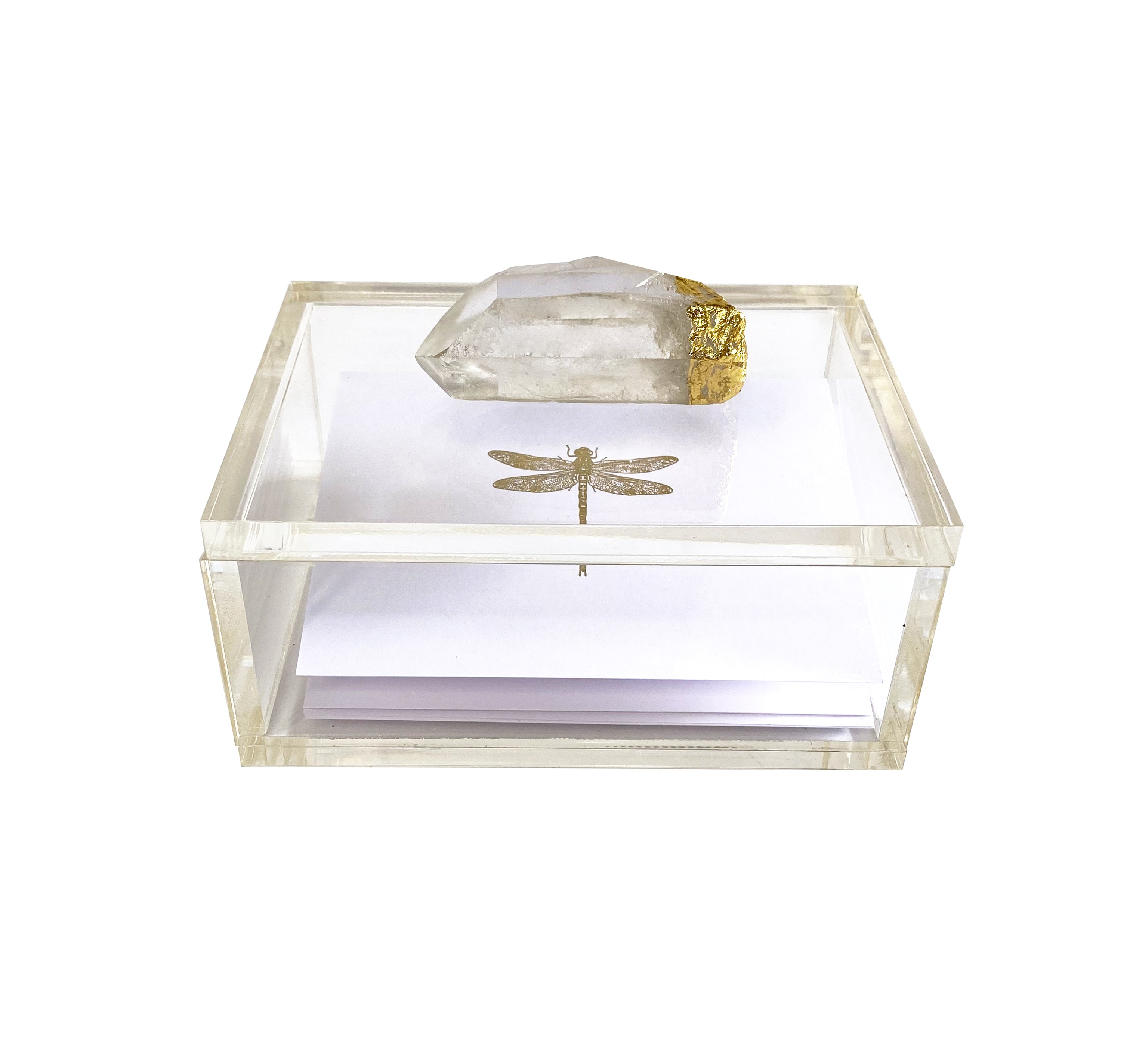 Caja Cori transaprente con cuarzo