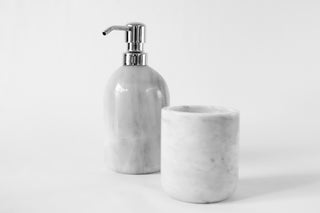 Vaso para cepillos blanco