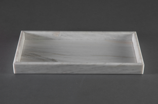Charola rectangular blanca chica 15 cm