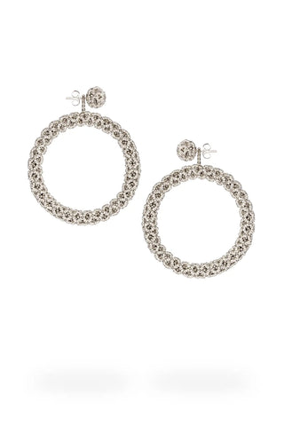 ARETES UN ARO GRANDE - PLATA PLATINO