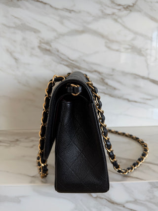 CLASSIC FLAP LARGE BLACK CAVIAR BAG