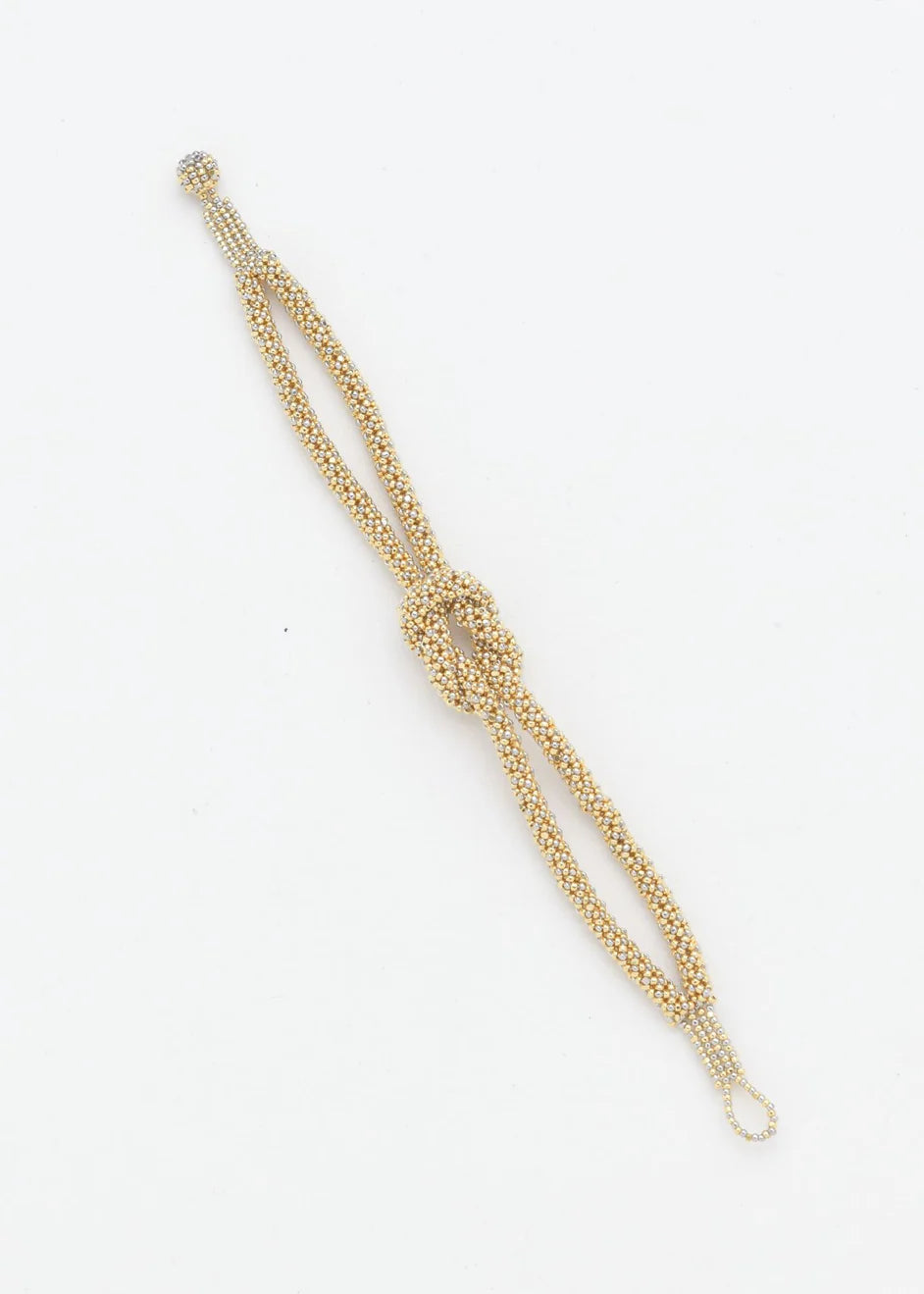 BRAZALETE NUDO TAWARI ORO PLATINO