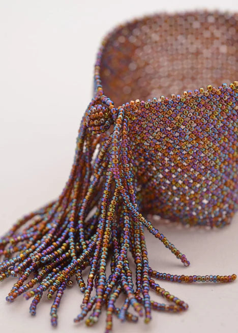 BRAZALETE TIRAS MARTHA MORADO TORNASOL